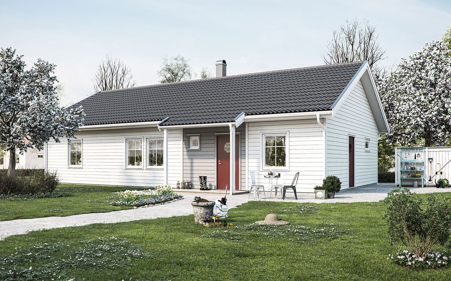 110 kvm boyta - 1-planshus - 4 rum & kök